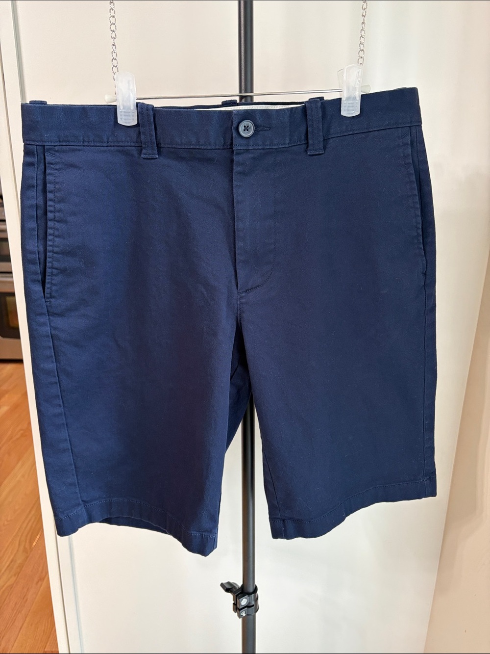 J.Crew Factory Men's 11" Flex Chino Shorts Navy Blue Size 32 Summer 2023